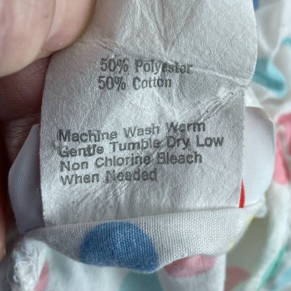 Vintage Cuddle Teen Girls Ruffled Polka Dot Dress Size 5 With Lace 5397 - Picture 5 of 10